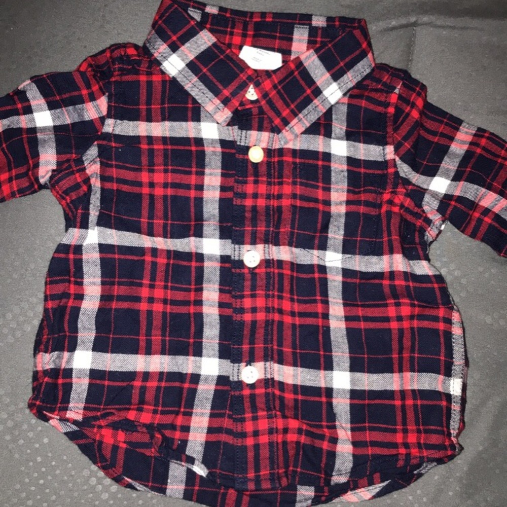 Flannel boy size 0-3 months
